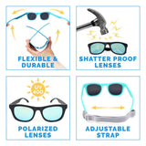 Size M (2-6Years): Jan & Jul Urban Xplorer Sunglasses - Black