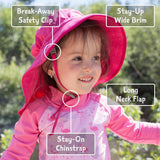 Size S (0-6m): Jan & Jul Aqua Dry Adventure Hat - WATERMELON