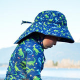 Size XL (5-12 years): Jan & Jul Aqua Dry Adventure Hat - DINOLAND