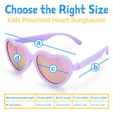 Size M (2-6Y): Jan & Jul HEART Sunglasses - LAVENDAR AURORA
