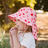 Size M (6-24m): Jan & Jul Aqua Dry Adventure Hat - PINK STRAWBERRY