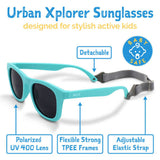 Size S (6m-2y): Jan & Jul Urban Xplorer Sunglasses - Black