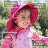Size L (2-5 years): Jan & Jul Aqua Dry Adventure Hat - WATERMELON