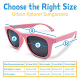 Size S (6m-2y): Jan & Jul Urban Xplorer Sunglasses - NAVY AURORA