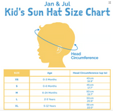 Size S (0-6m): Jan & Jul Cotton Xplorer Hat - YELLOW FLOWER