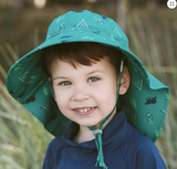 Size S (0-6m): Jan & Jul Aqua Dry Adventure Hat - SUMMER CAMP