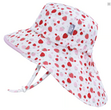 Size S (0-6m): Jan & Jul Cotton Xplorer Hat - STRAWBERRY