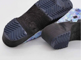Size 3.5Y (35): Torpatoffeln BLUE HYDRANGEA Clogs- NEW
