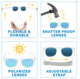 Size S (6m-2y): Jan & Jul Urban Xplorer Sunglasses - FROSTY MINT Aurora