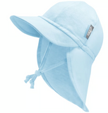 Size S (3-6m): Jan & Jul Sun Soft Baby Cap - BABY BLUE