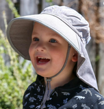 Size S (3-6m): Jan & Jul Aqua Dry Adventure Hat - GREY