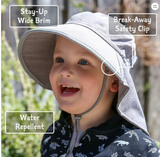 Size S (0-6m): Jan & Jul Aqua Dry Adventure Hat - WHEAT