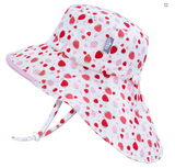 Size M (6-24m): Jan & Jul Cotton Xplorer Hat - STRAWBERRY