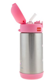 Stephen Joseph Double Walled Stainless Steel Flip Top Water Bottle - FRUIT - NEW