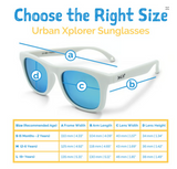 Size S (6m-2y): Jan & Jul Urban Xplorer Sunglasses - FROSTY BLUE Aurora