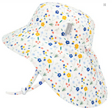 Size M (6-24m): Jan & Jul Cotton Xplorer Hat - MEADOW FLOWERS