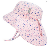 Size L (2-5): Jan & Jul Cotton Xplorer Hat -PINK BLOSSOMS