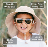 Size L (2-5): Jan & Jul Cotton Xplorer Hat - MEADOW FLOWERS