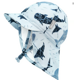 Size S (3-6m): Jan & Jul Sun Soft UV Baby Cap - WHALE PLAY