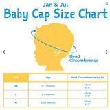 Size M (6-24): Jan & Jul Sun Soft UV Baby Cap - LAVENDER ICE CREAM