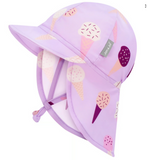 Size M (6-24): Jan & Jul Sun Soft UV Baby Cap - LAVENDER ICE CREAM