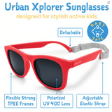 Size S (6m-2Y): Jan & Jul Sunglasses - NAUTICAL RED