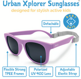 Size S (6m-2y): Jan & Jul Urban Xplorer Sunglasses - PURPLE