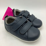 Size 2.5: Bobux Leather Navy Blue Velcro Sneakers
