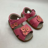 Size 5: See Kai Run Pink Flower Open Toe Velcro Sandals NEW
