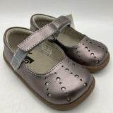 Size 6: See Kai Run Marta, PEWTER Mary Jane Shoes NEW