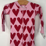 Size 18-24m (80): Hanna Andersson Pink/ Red Hearts 1pc PJs