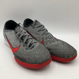 Size 6.5y: Nike Grey/Black/Red Lace Up Shoes