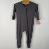 Size 0-3m: Kyte Grey 1pc Footy PJs
