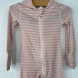 Size NB: Hanna Andersson Pink/White 1pc PJs
