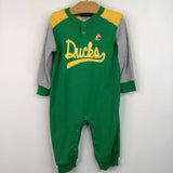 Size 12m: Gen 2 Oregon Ducks Green/Grey/Yellow Romper