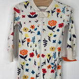 Size 12-18m (75): Hanna Andersson White/Colorful Floral 1pc PJs