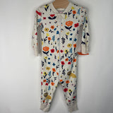 Size 12-18m (75): Hanna Andersson White/Colorful Floral 1pc PJs