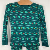 Size 3 (90): Hanna Andersson Blue Holiday Ornament 2pc PJs