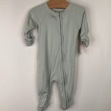 Size 0-3m: Goumi Blue 1pc Footy PJs