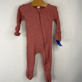 Size 3-6m: Kate Quinn Faded Red 1pc Footy PJs