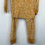 Size 2: Little Sleepies Yellow/White Floral 2pc PJs
