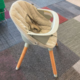 Lalo Wooden High Chair w/Infant Insert Accessories (retails $250)