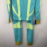 Size 8 (130): Hanna Andersson Blue/Yellow Stars 2pc PJs