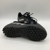 Size 12.5: Adidas Black/White Lace-Up Soccer Cleats