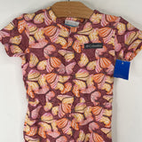Size 3: Columbia Pink/Multicolor Butterfly Print Shorty Romper