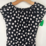 Size 10-12: Old Navy Black/White Floral Shorty Romper