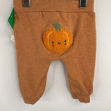 Size 0-3m: Rabbit + Bear Orange Pumpkin Pants