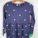 Size 10: Gap Blue Hearts Cozy Long Sleeve Dress