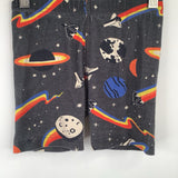Size 6-7 (120): Hanna Anderson Grey Rainbow Space Print 2pc PJs