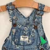 Size 6m: Osh Kosh BGosh Blue Floral Overall Dress
